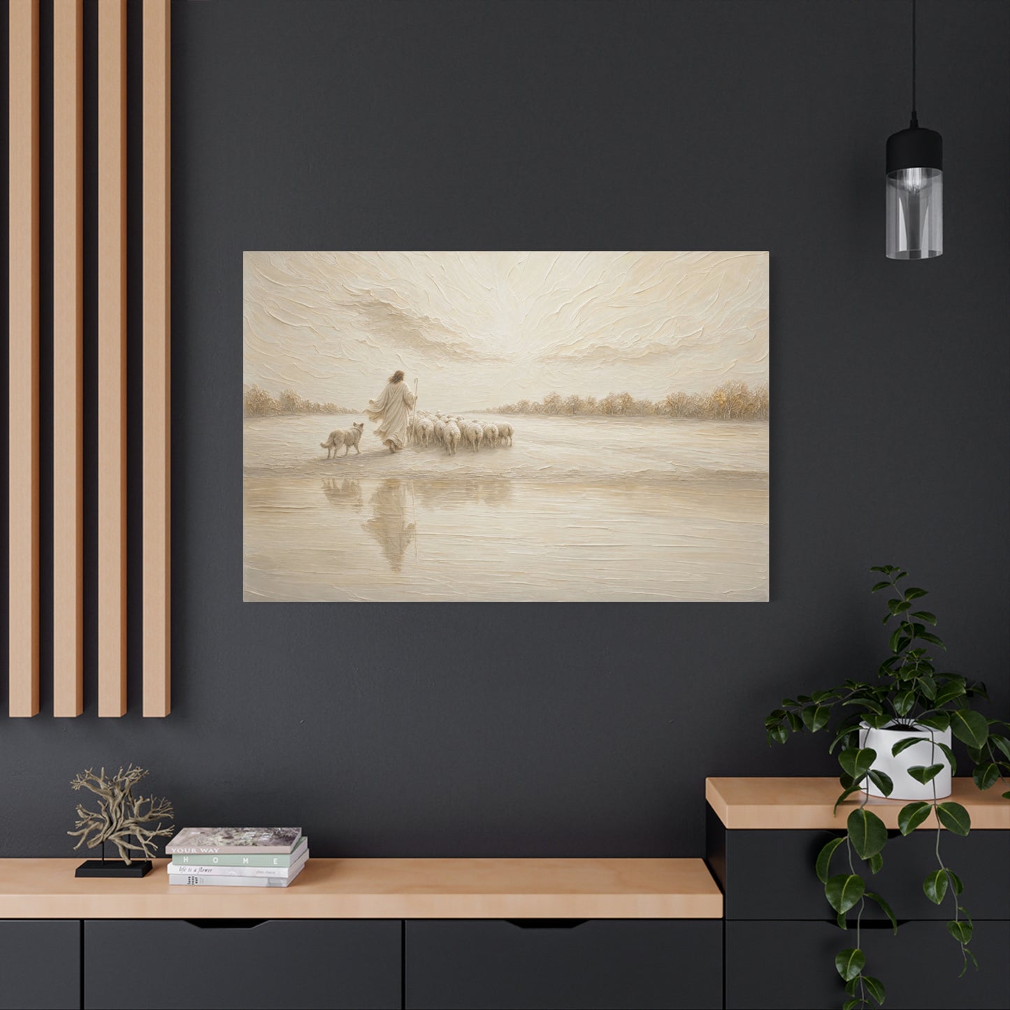 Not One Lost | Ivory Relief - Canvas