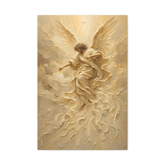 The Storm Herald | Cream Impasto - Canvas