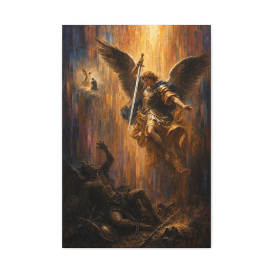 Michael Victorious | Sacred Tile - Canvas