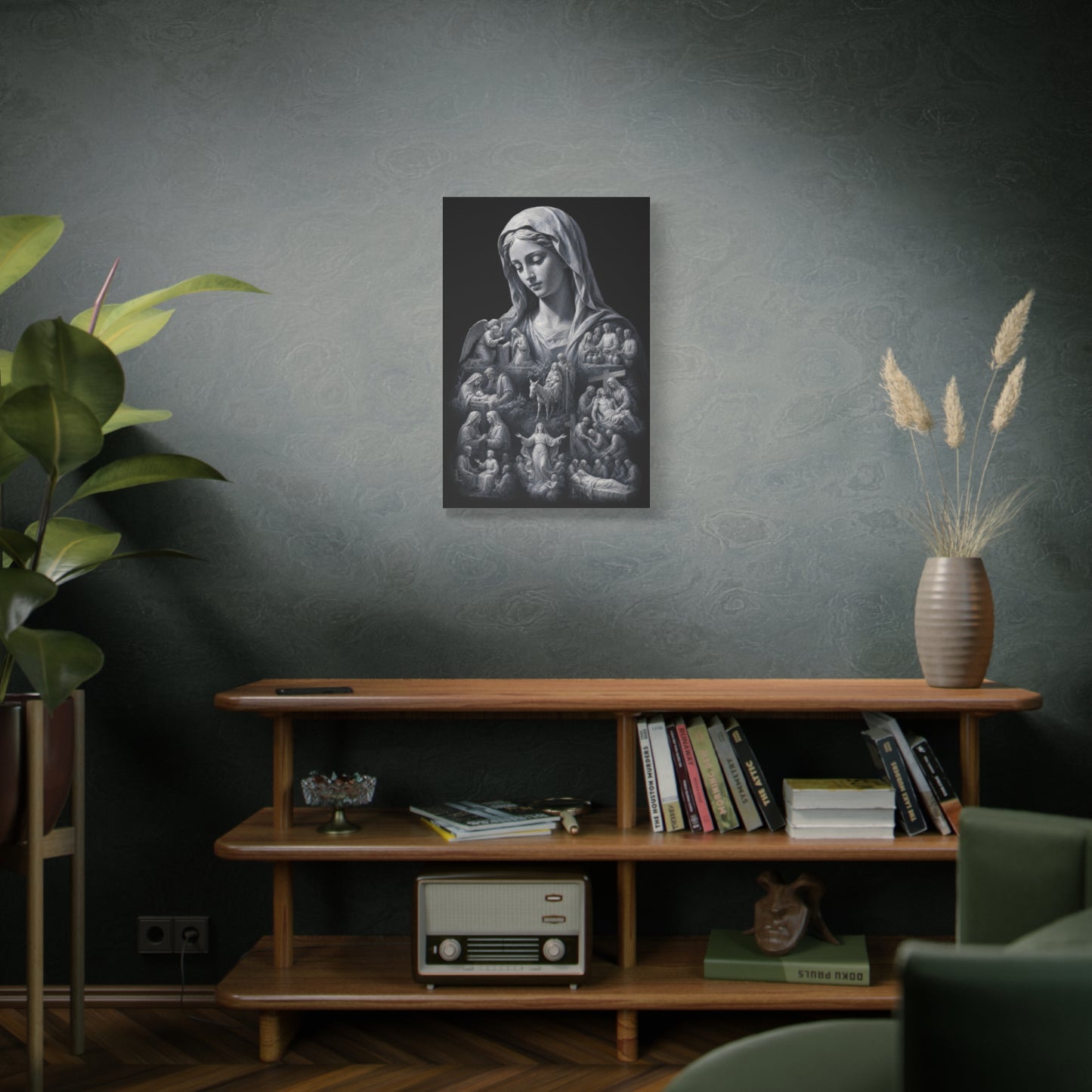 The Veiled Mary | Stone Vigil - Canvas