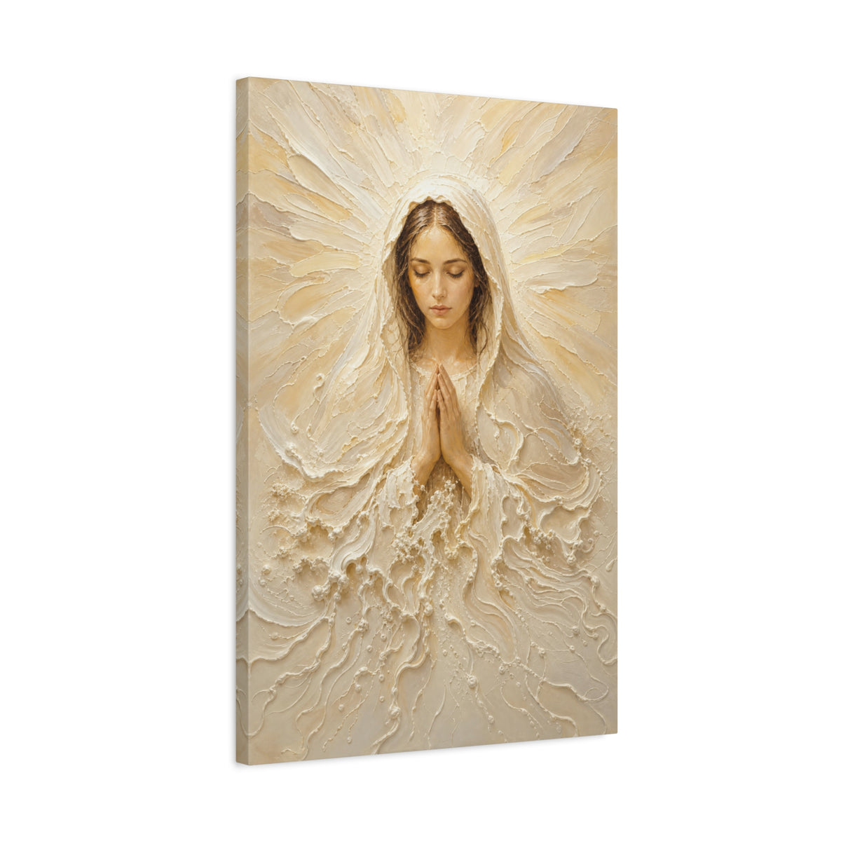 Madonna of Quiet Grace | Cream Impasto