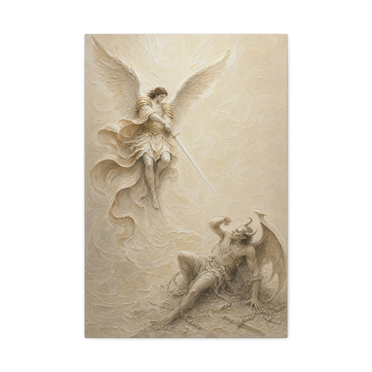 Michael Victorious III | Ivory Relief - Canvas