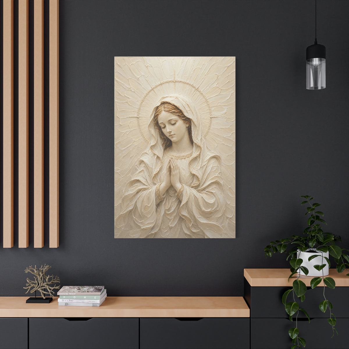 Madonna of Quiet Grace | Ivory Relief