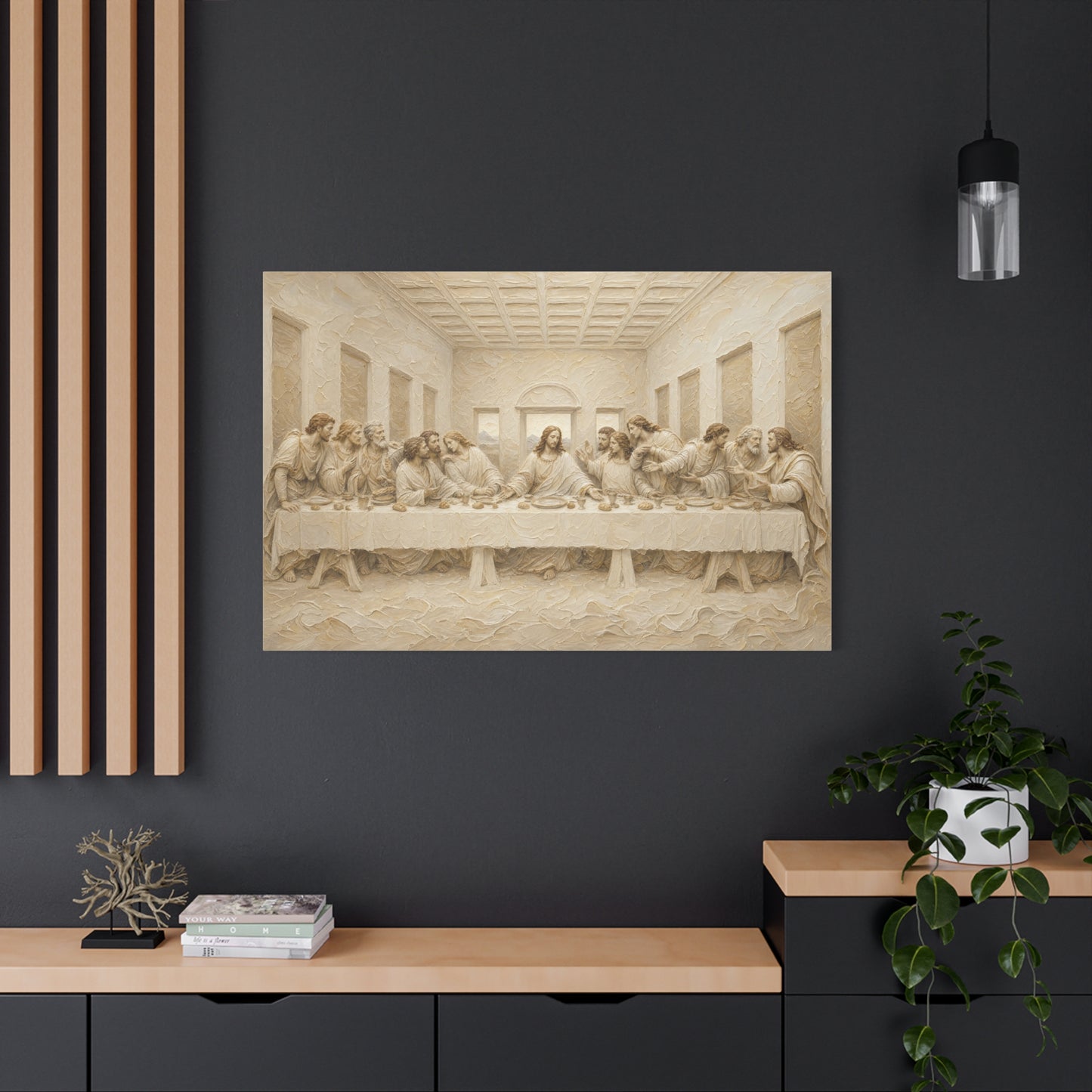 The Last Supper | Ivory Relief - Canvas