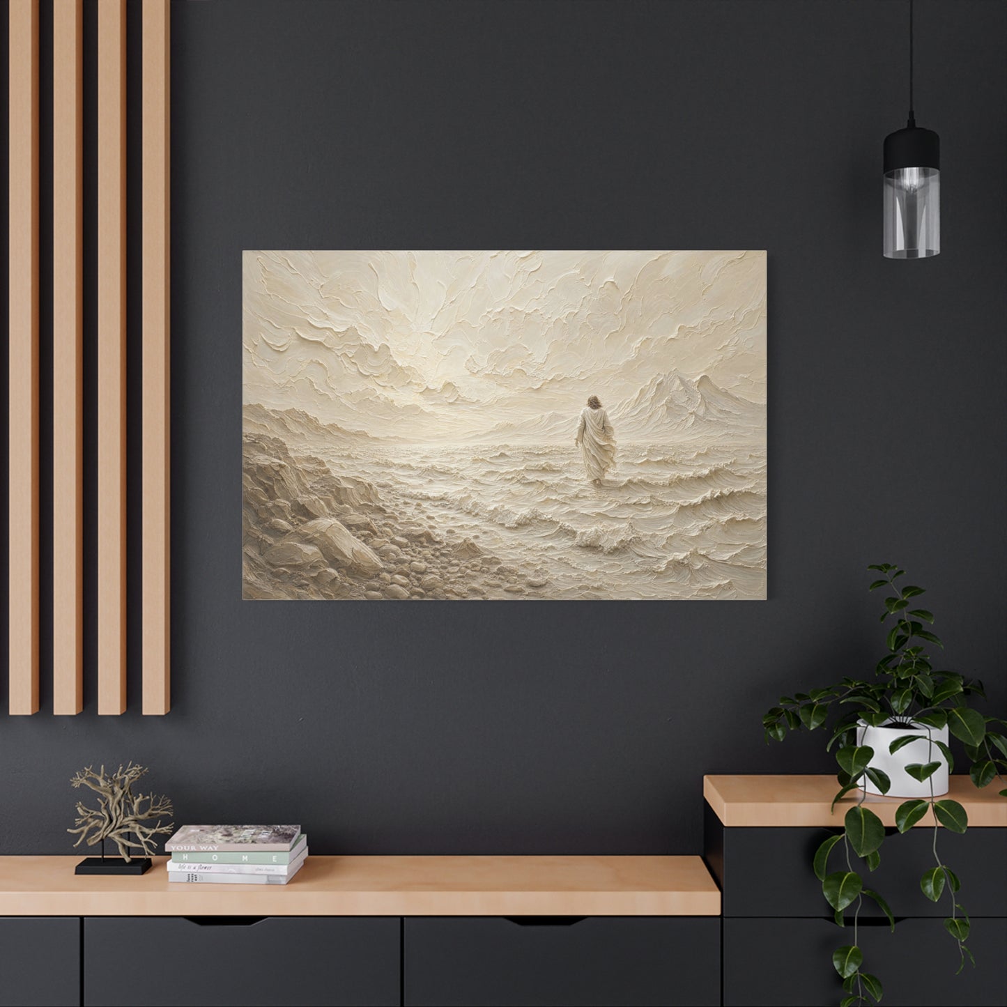 Don't Be Afraid | Ivory Relief - Canvas