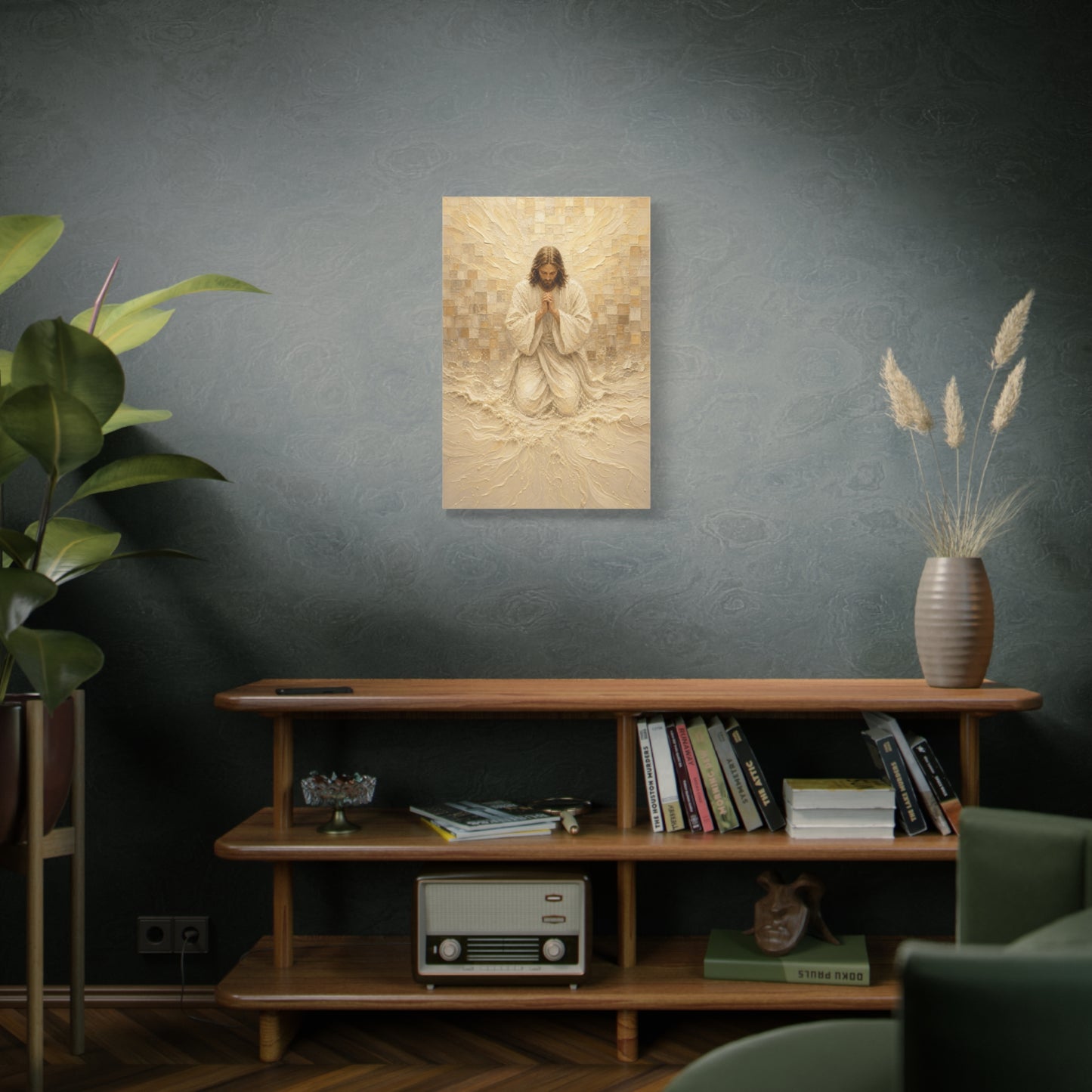Christ at Vigil | Cream Impasto - Canvas