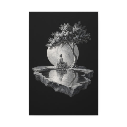 Jesus Under the Quiet Sun | Stone Vigil - Canvas