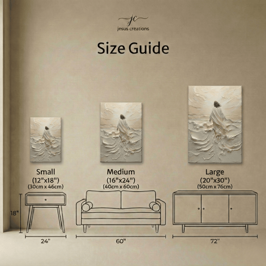 Jesus Walking On Water I - Canvas