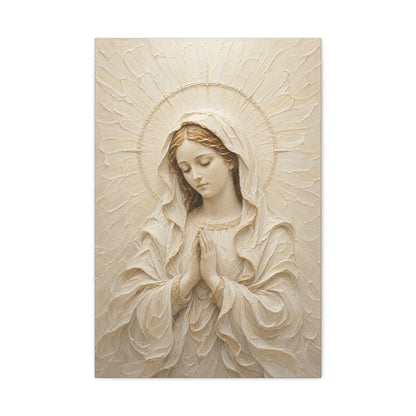Madonna of Quiet Grace | Ivory Relief