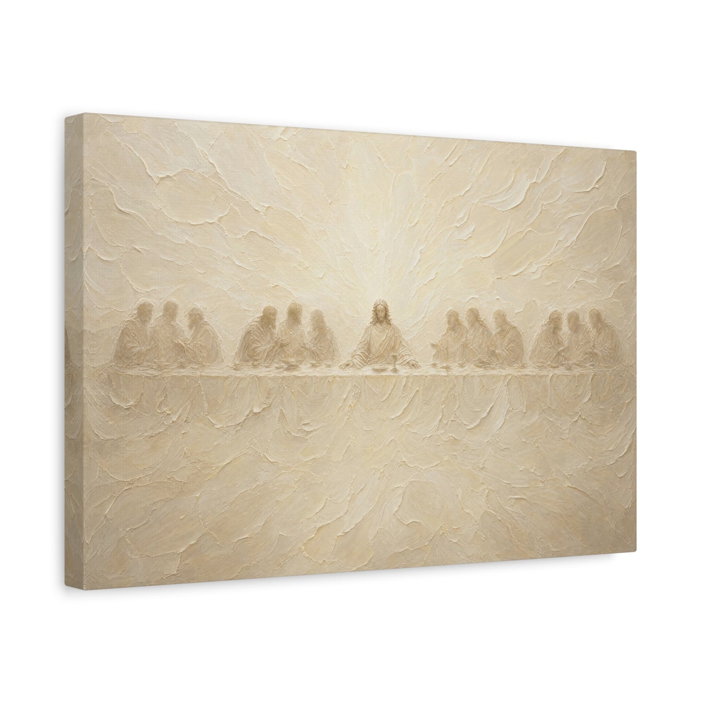 The Veiled Supper | Ivory Relief - Canvas