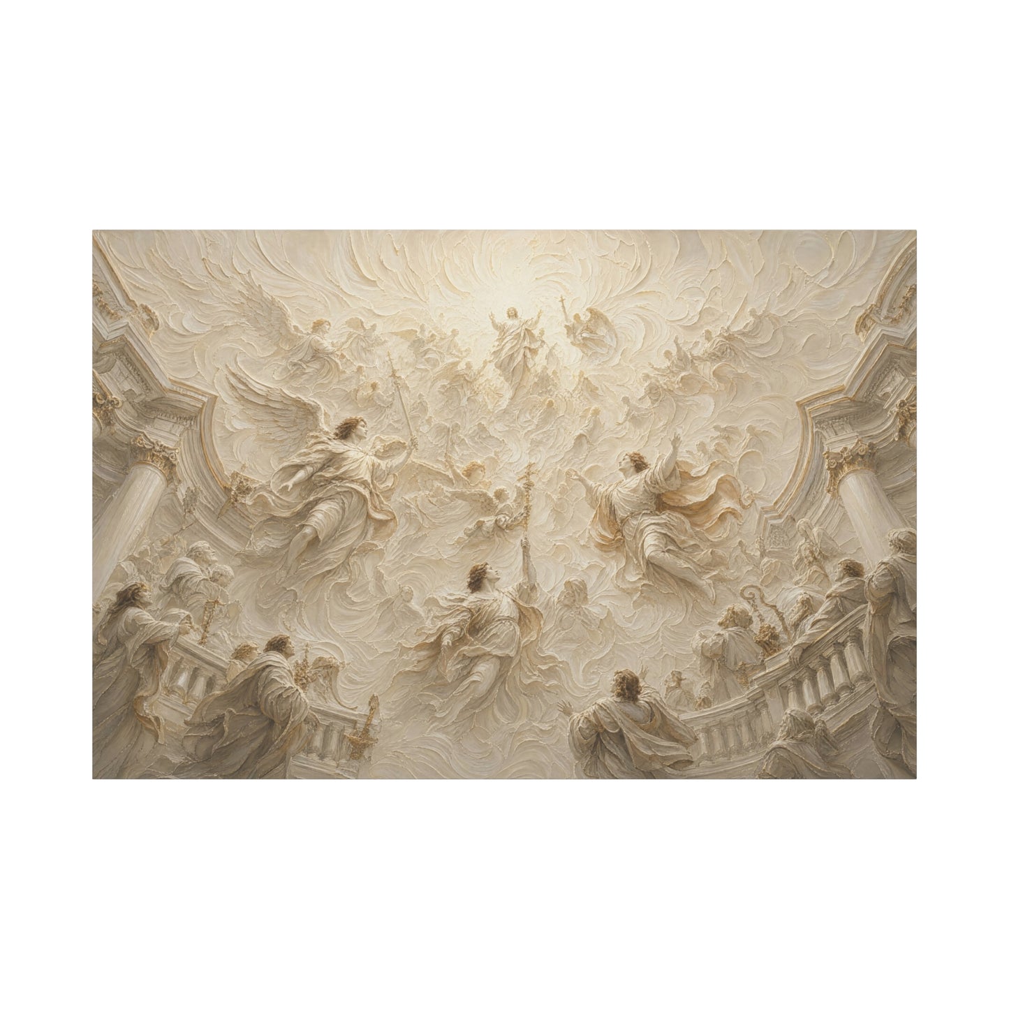 Heaven Opened | Ivory Relief - Canvas