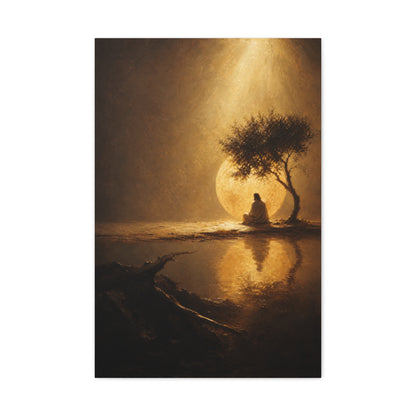 Jesus Under the Quiet Sun | Renaissance Shadow - Canvas