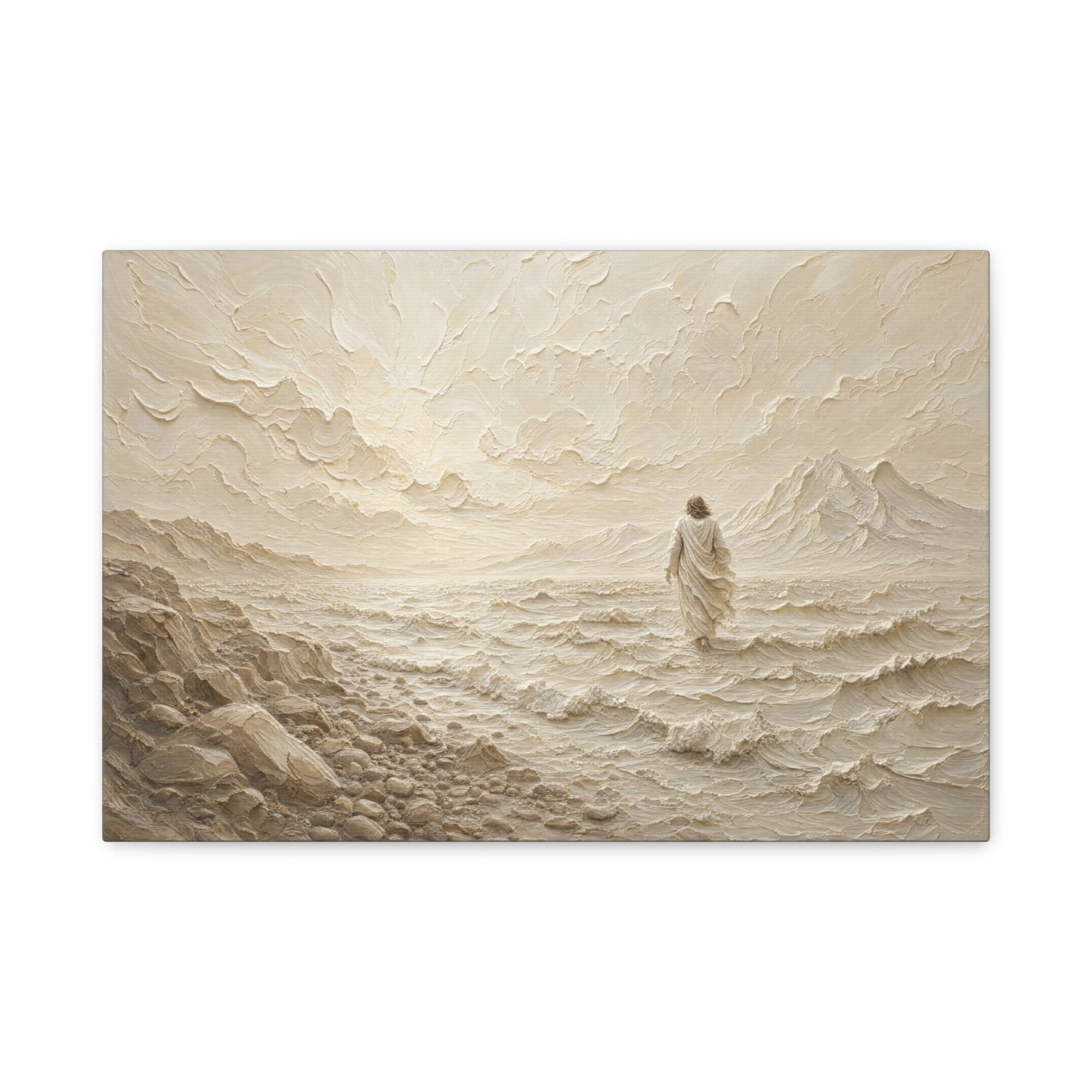 Don't Be Afraid | Ivory Relief - Canvas