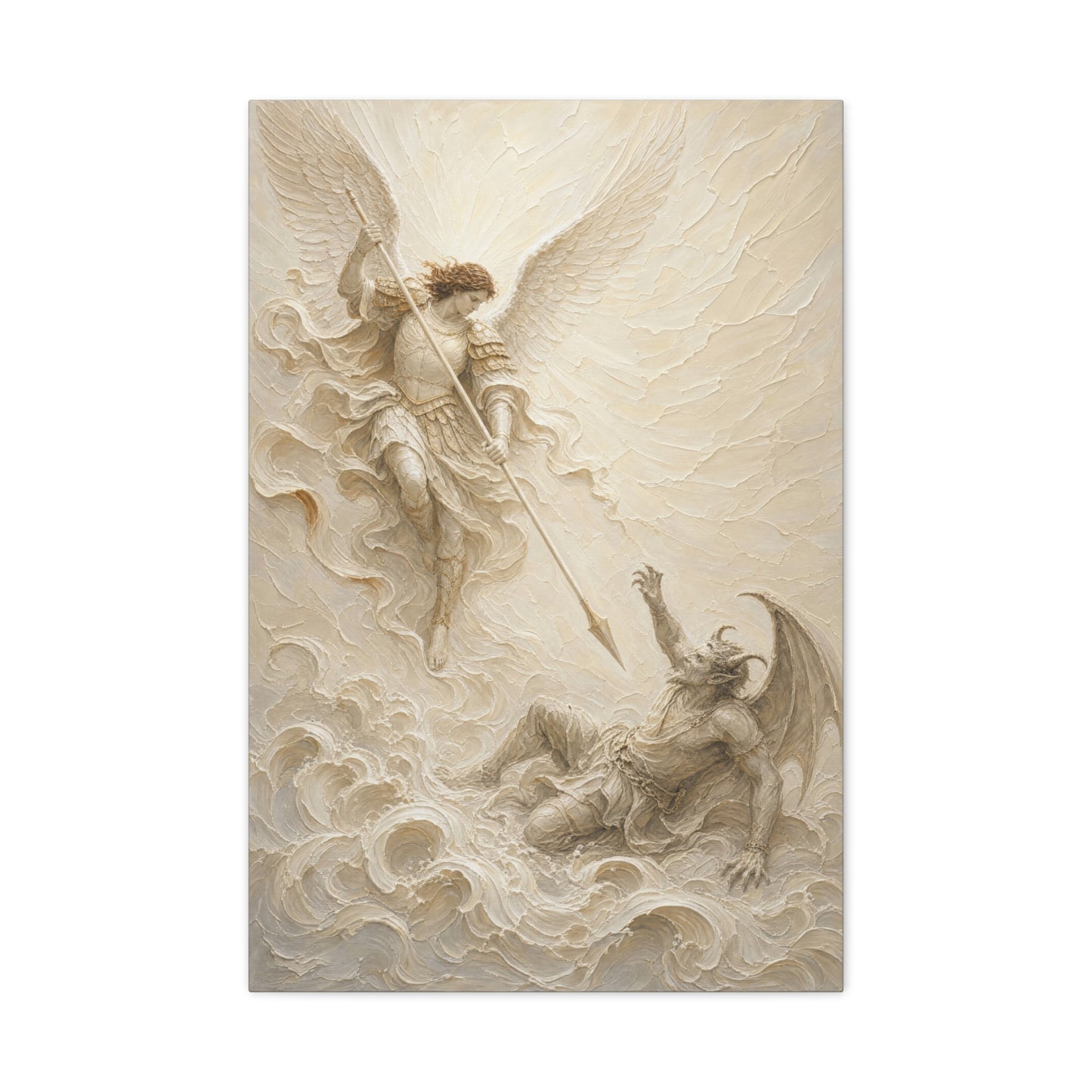 Michael Victorious II | Ivory Relief - Canvas