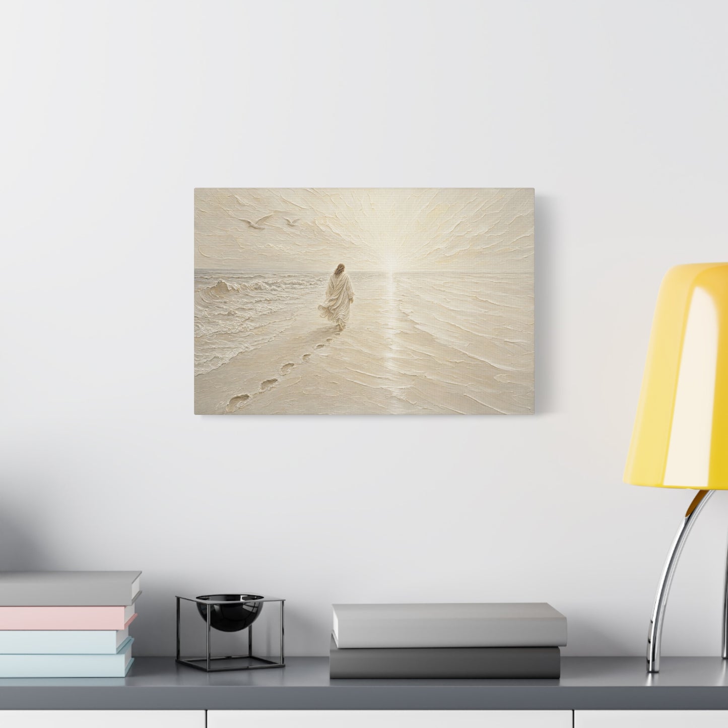 I Will Follow | Ivory Relief - Canvas