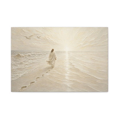 I Will Follow | Ivory Relief - Canvas