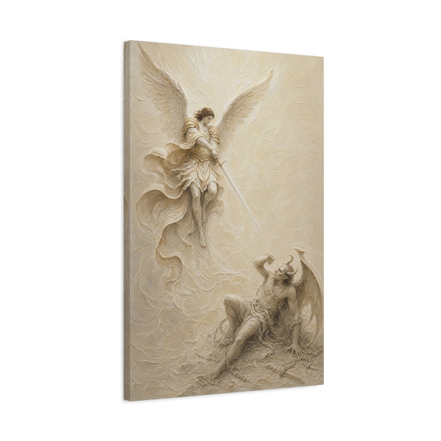 Michael Victorious III | Ivory Relief - Canvas