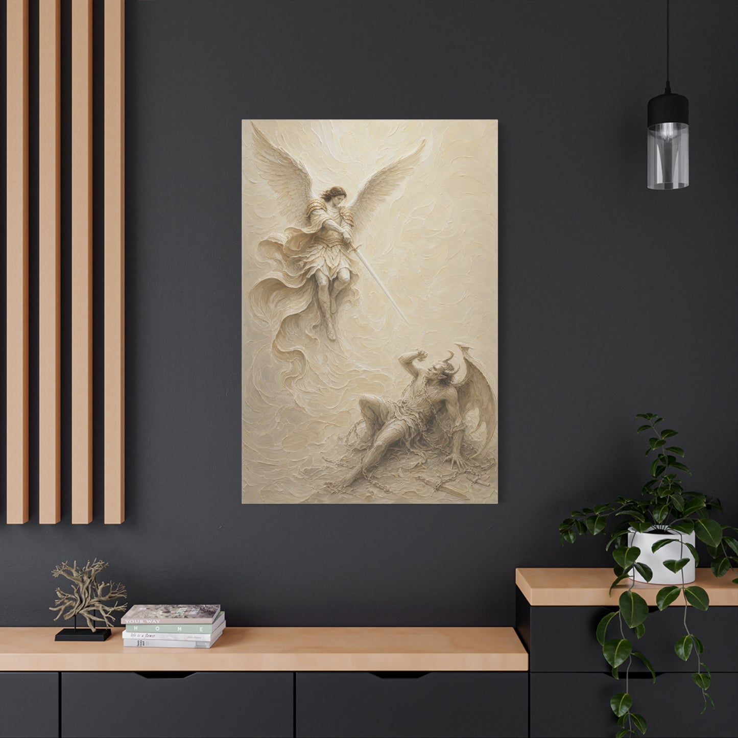 Michael Victorious III | Ivory Relief - Canvas