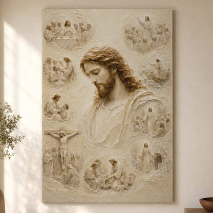Crowned In Stillness | Ivory Relief