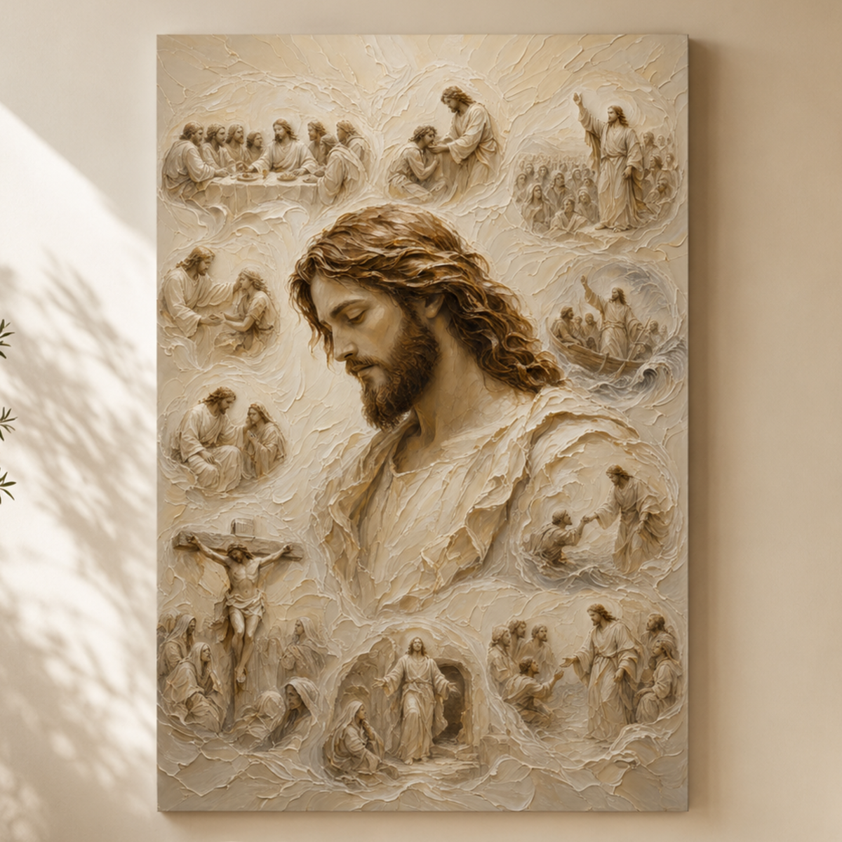 Crowned In Stillness II | Ivory Relief