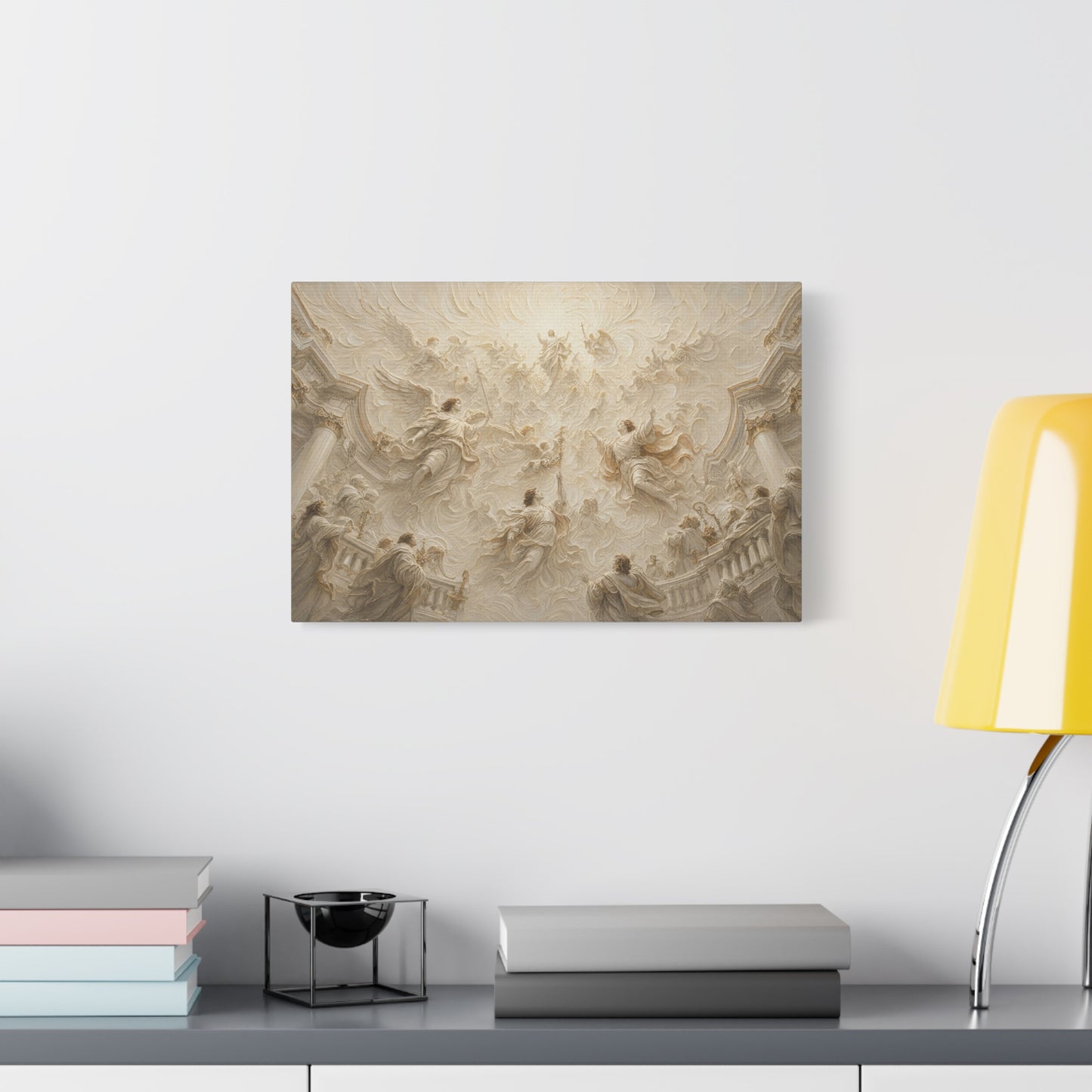 Heaven Opened | Ivory Relief - Canvas