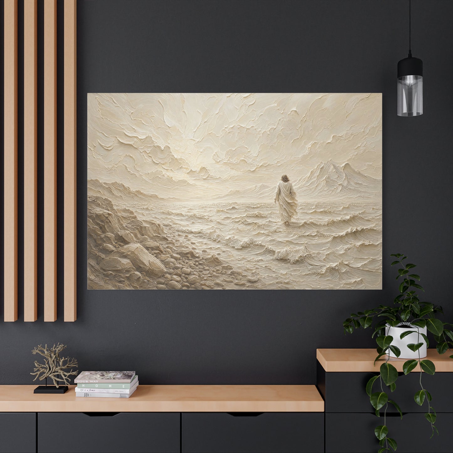 Don't Be Afraid | Ivory Relief - Canvas