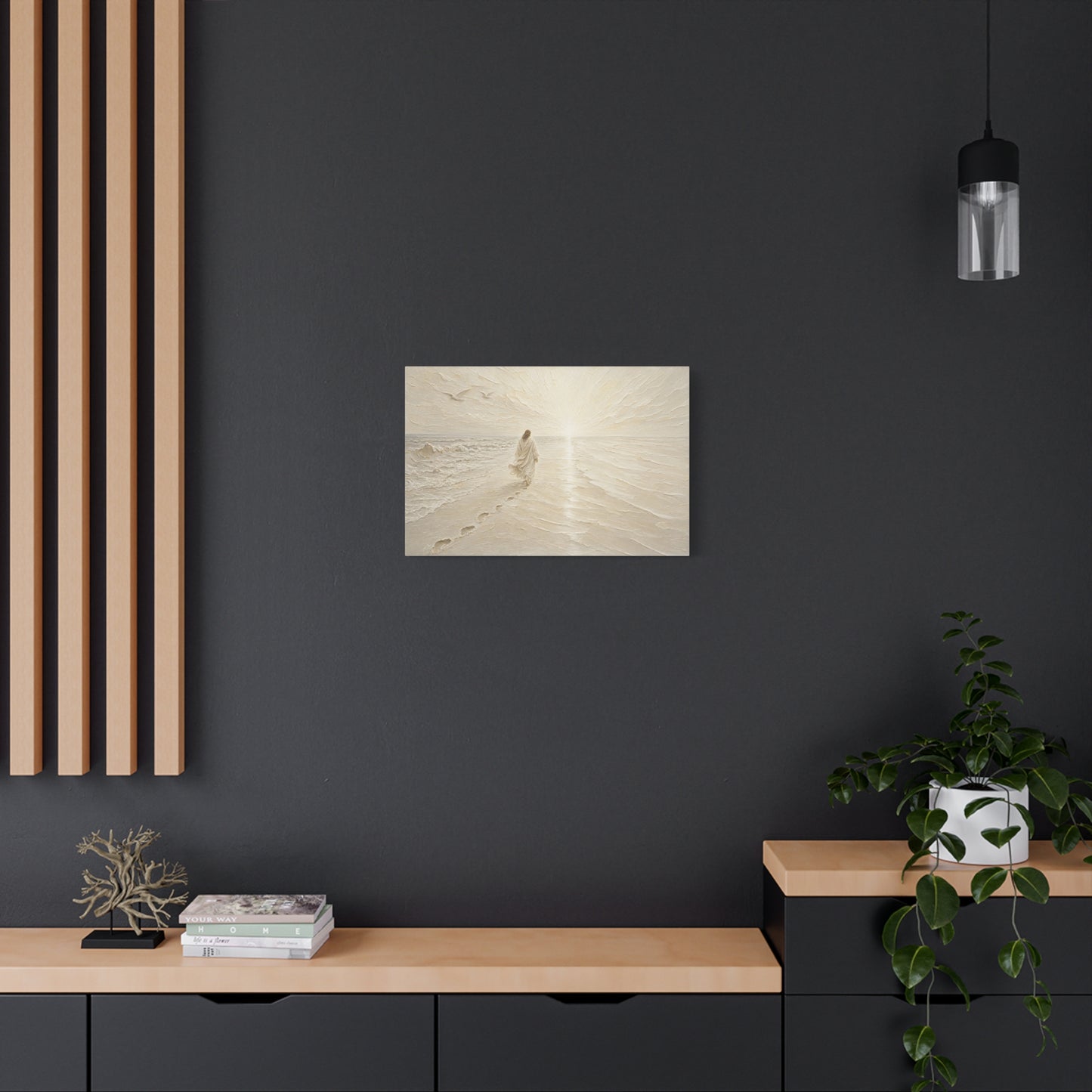 I Will Follow | Ivory Relief - Canvas