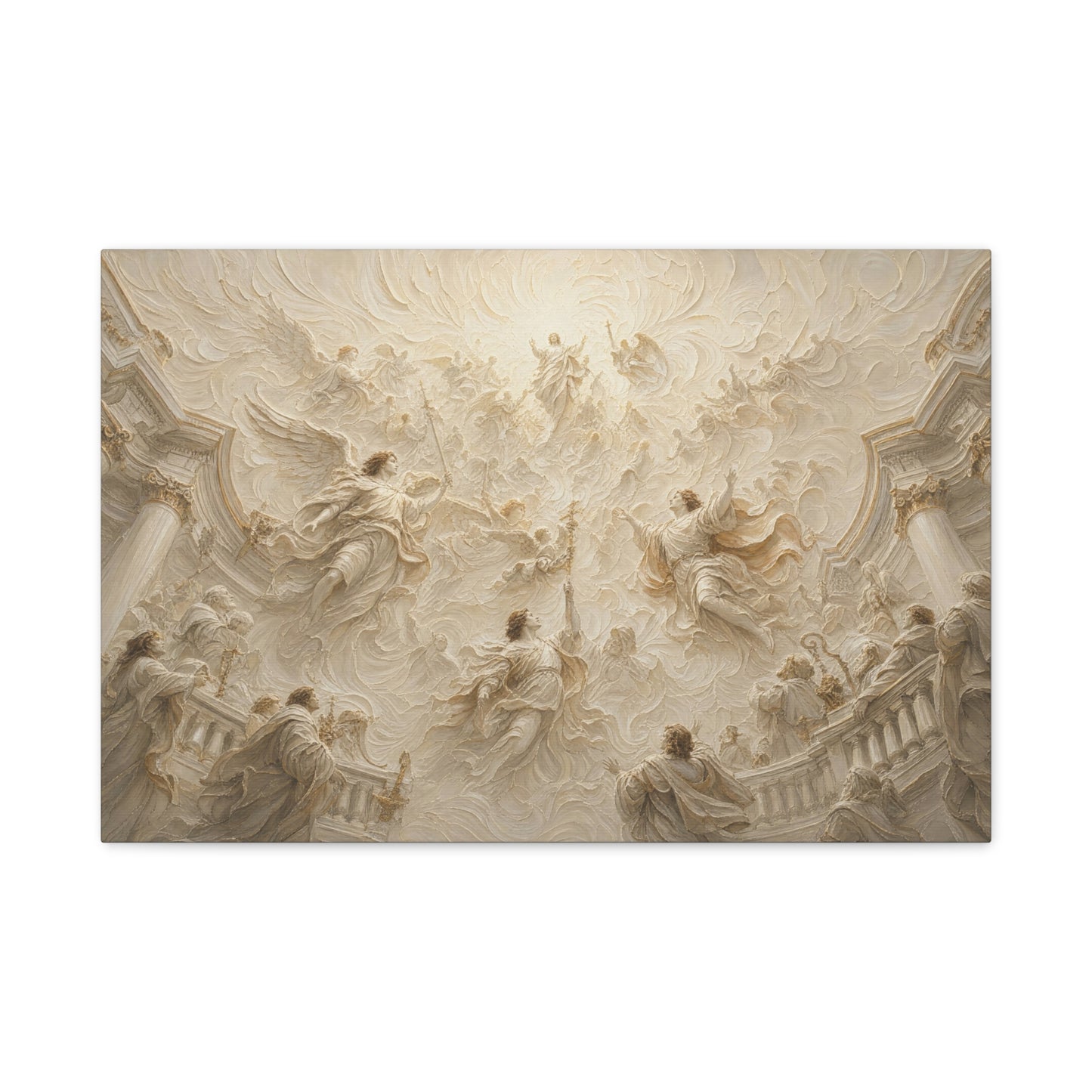 Heaven Opened | Ivory Relief - Canvas