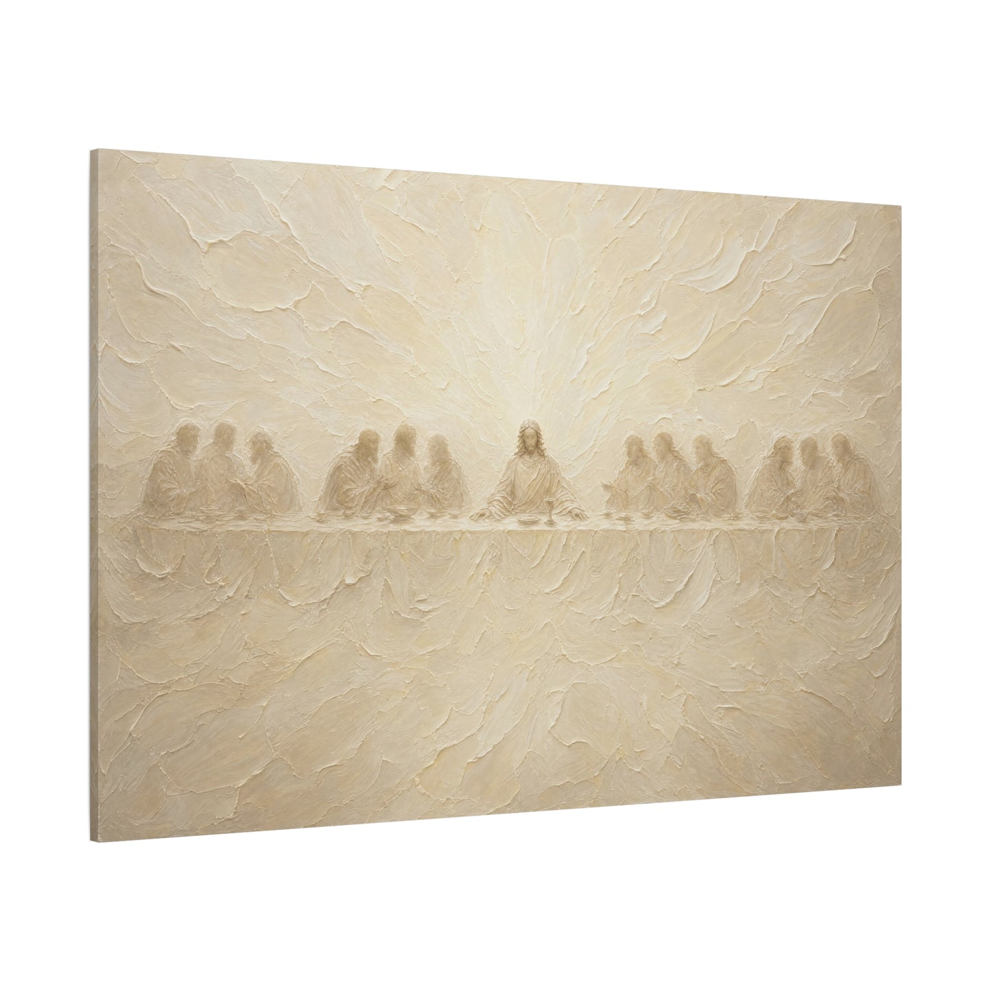 The Veiled Supper | Ivory Relief - Canvas