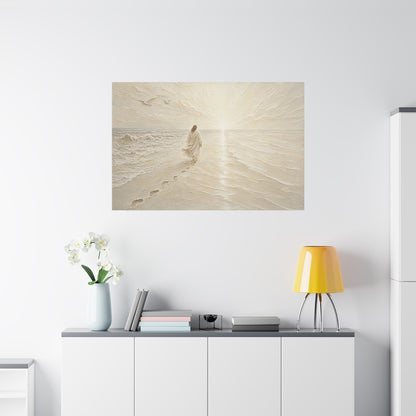 I Will Follow | Ivory Relief - Canvas