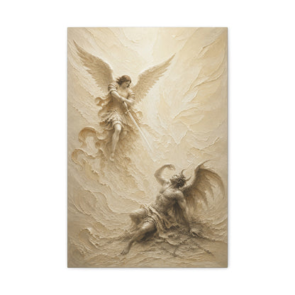 Michael Victorious III | Ivory Relief - Canvas
