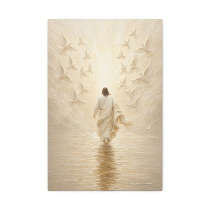 The Golden Crossing | Ivory Relief - Canvas
