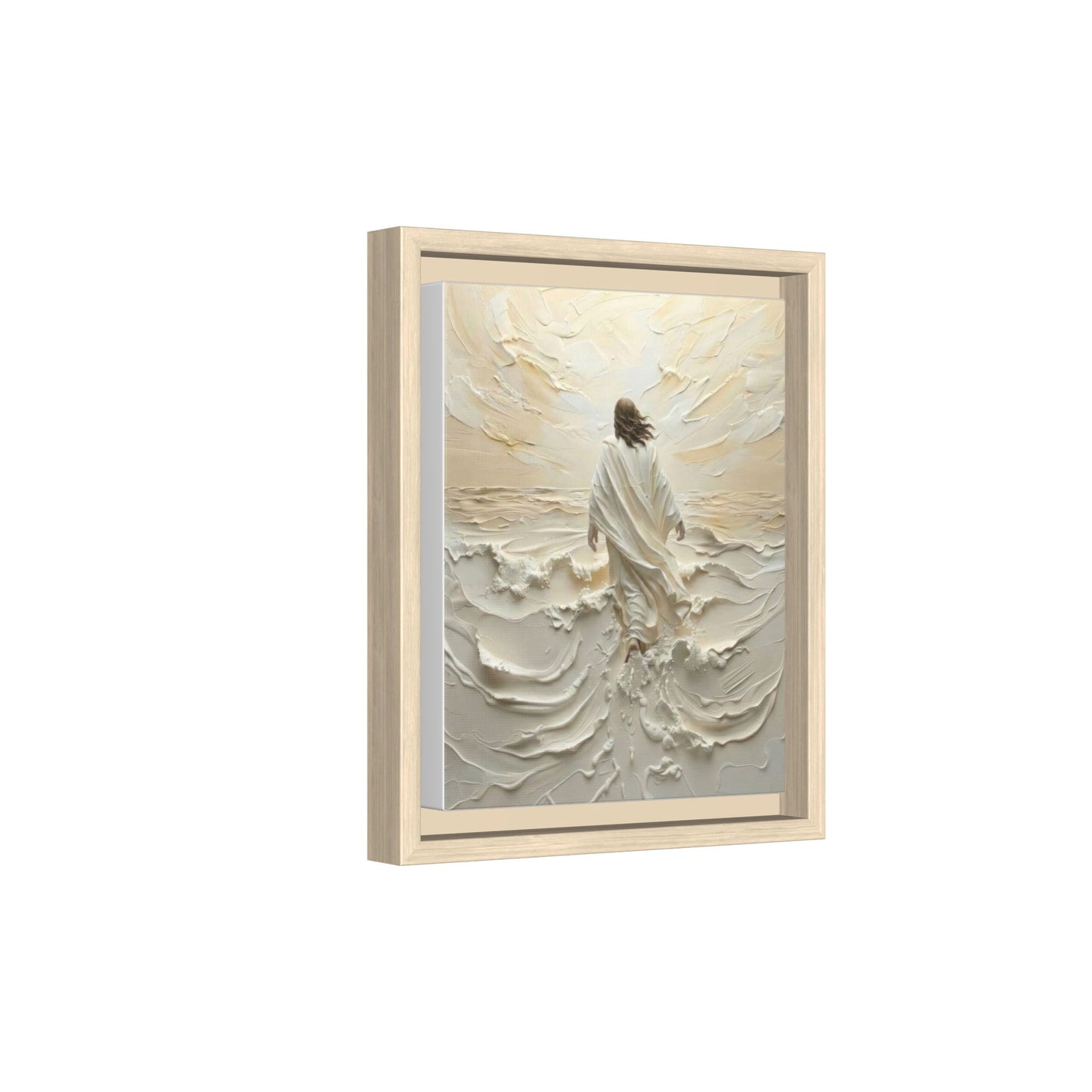 Jesus Walking On Water V - Framed Canvas