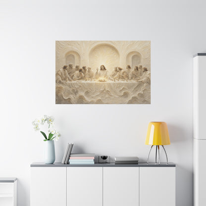 The Lord's Supper | Ivory Relief - Canvas
