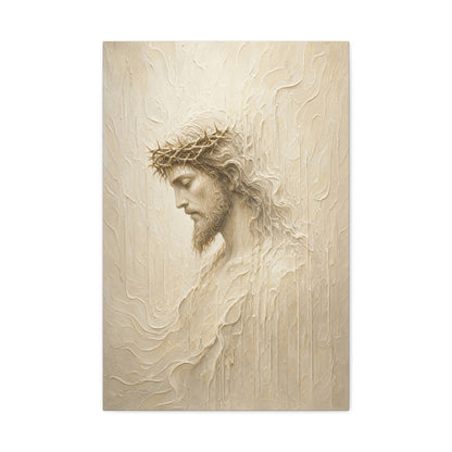 The Quiet Presence | Ivory Relief - Canvas