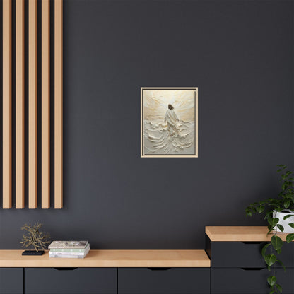Jesus Walking On Water V - Framed Canvas