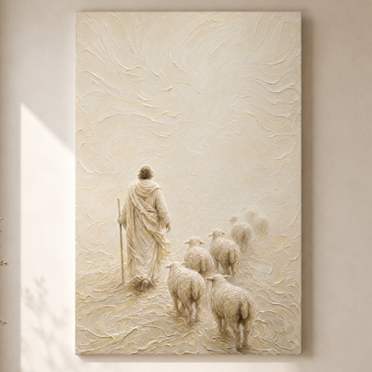 Shepherd In The Mist | Ivory Relief