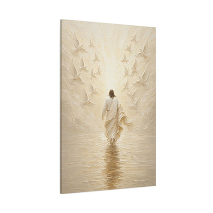 The Golden Crossing | Ivory Relief - Canvas