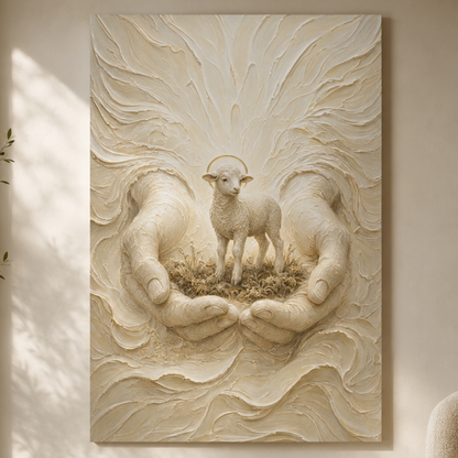 Held in His Hands | Ivory Relief