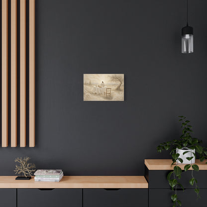 He Is Waiting | Ivory Relief - Canvas