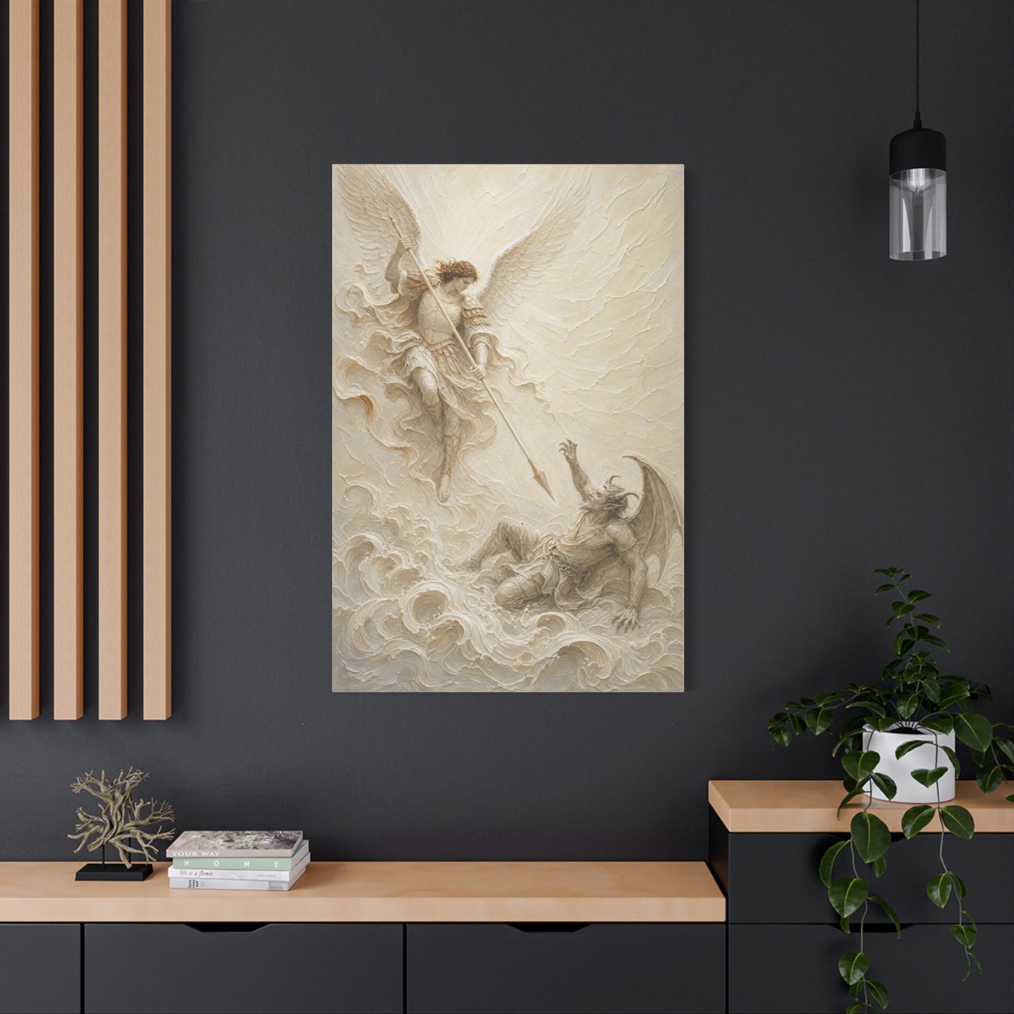 Michael Victorious II | Ivory Relief - Canvas
