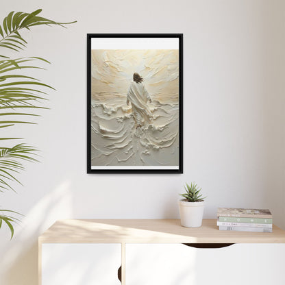 Jesus Walking On Water V - Framed Canvas