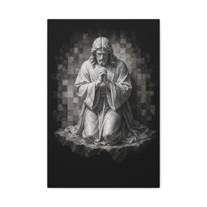 Christ at Vigil | Stone Vigil - Canvas
