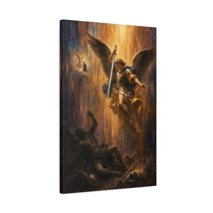 Michael Victorious | Sacred Tile - Canvas