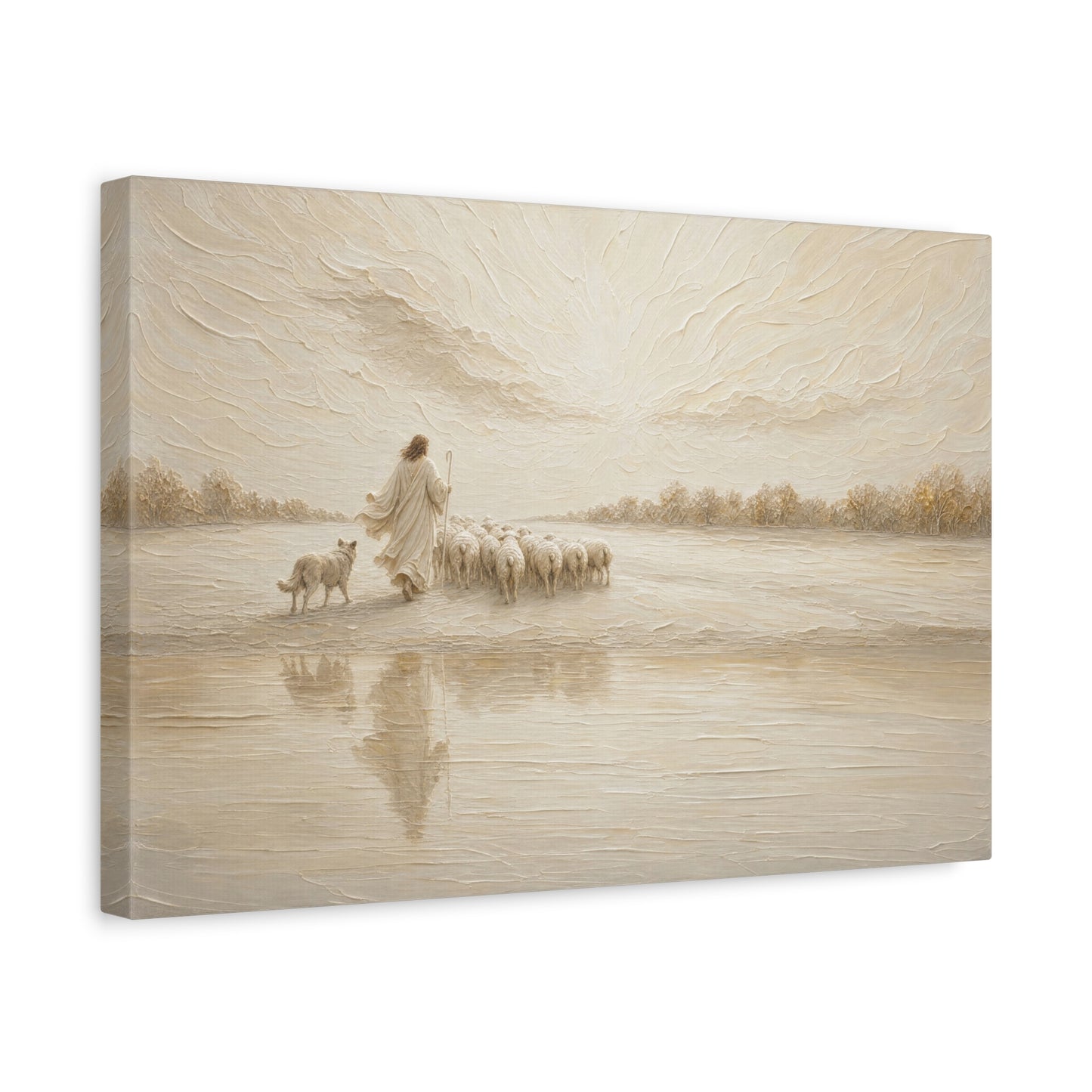 Not One Lost | Ivory Relief - Canvas