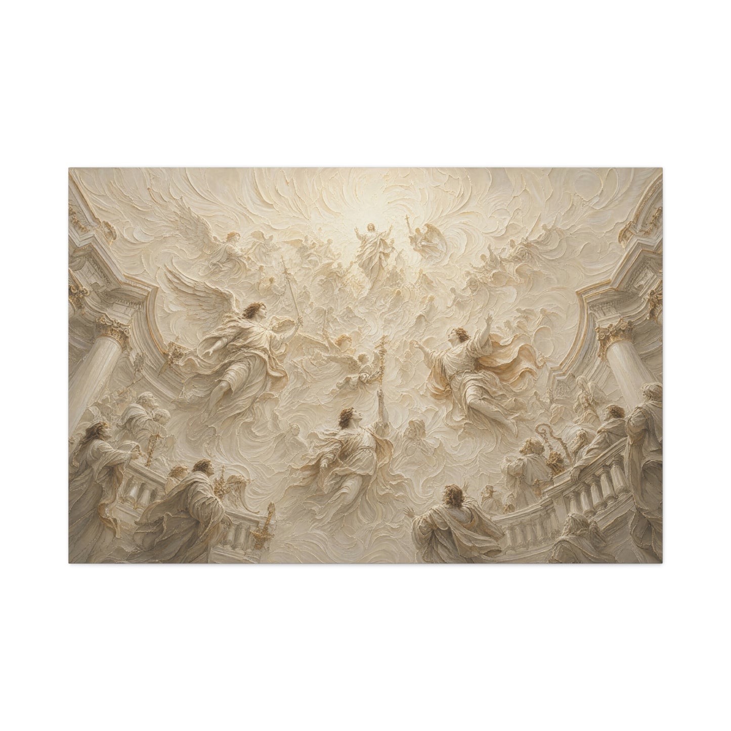 Heaven Opened | Ivory Relief - Canvas