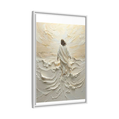 Jesus Walking On Water V - Framed Canvas