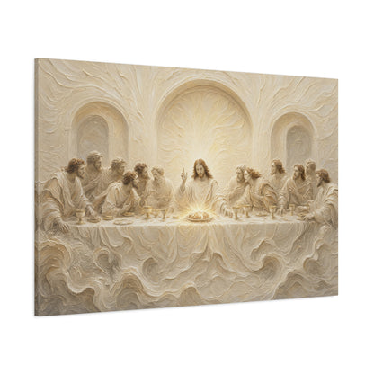 The Lord's Supper | Ivory Relief - Canvas