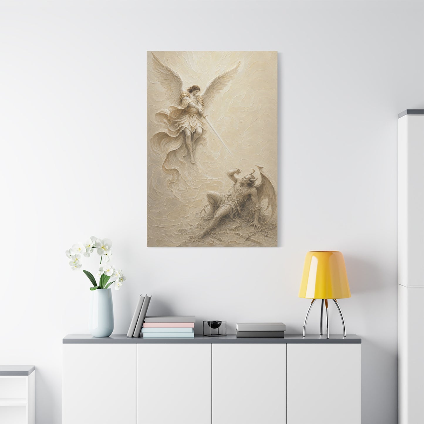 Michael Victorious III | Ivory Relief - Canvas