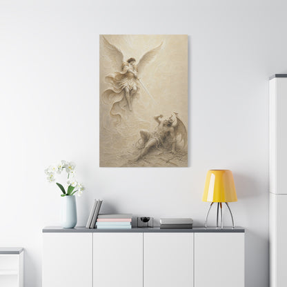 Michael Victorious III | Ivory Relief - Canvas
